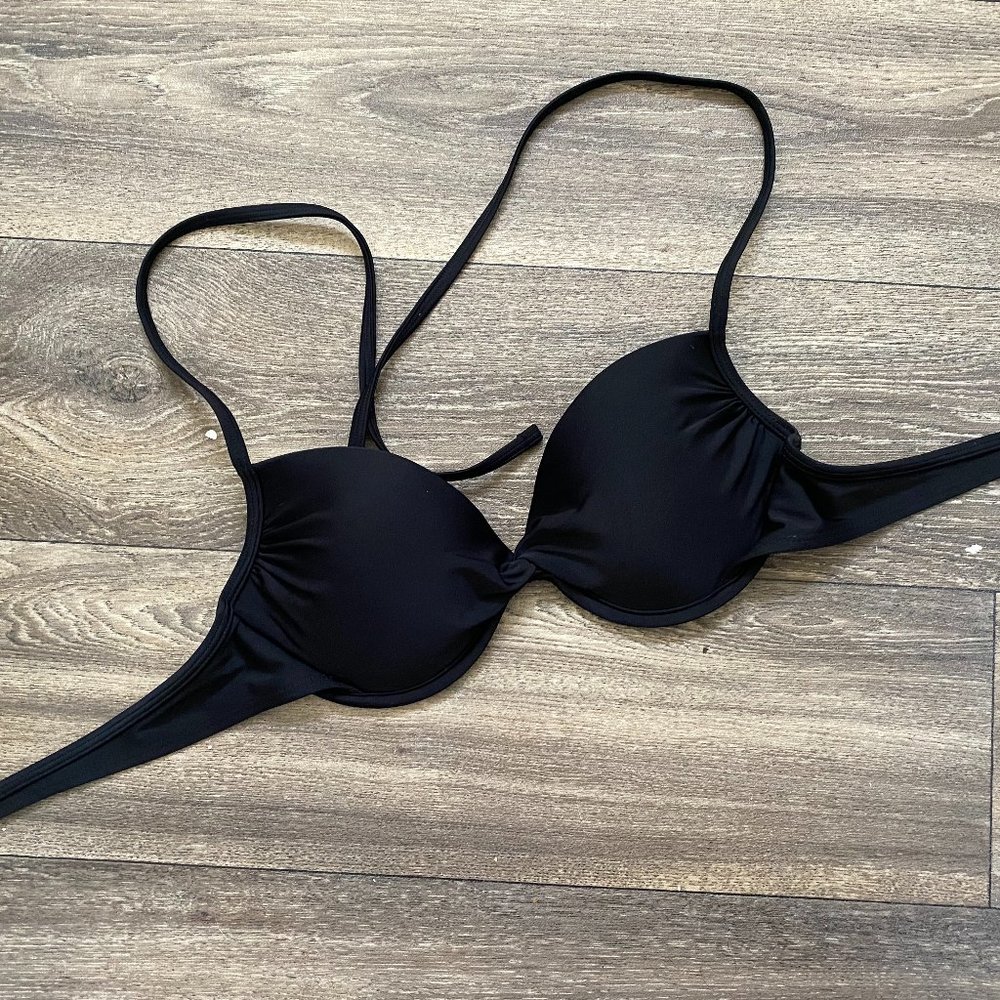 Black Push-Up Bikini Top